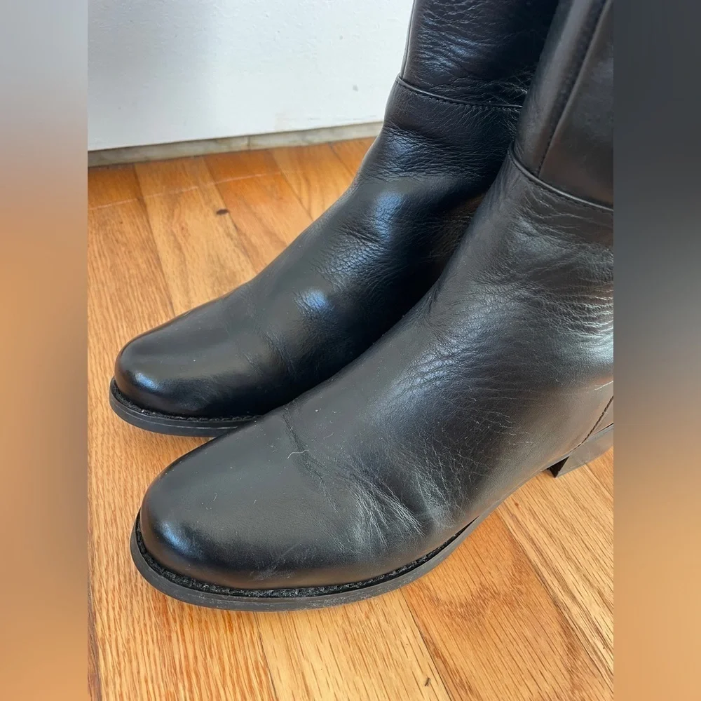 Blondo Leather Waterproof Over the Knee OTK Boot Block Heel 6